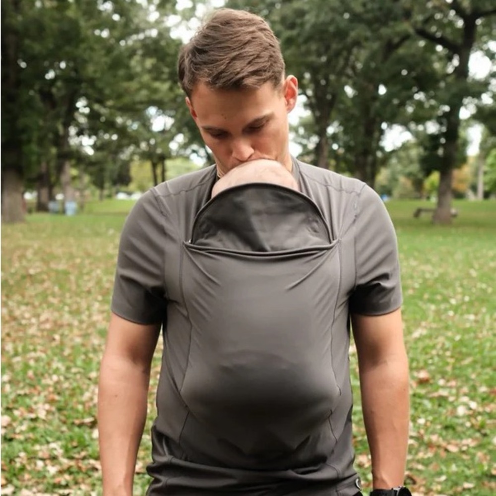 Lalabu Dad Shirt Charcoal Gray Large